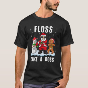 En fin jultomte som en Chef Santa Raft Santa T Shirt