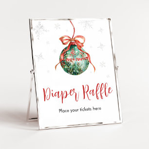 En fin liten julbabyskare Diaper Raffle Poster