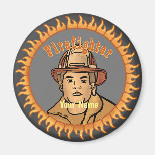 En Firefighter magnet