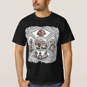 En Firefighter Maltese Kor tshirt T Shirt
