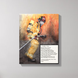 En Firefighters Prayer Canvas Art