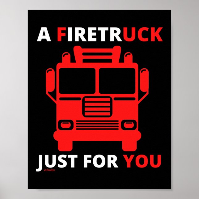 EN FIRETRUCK BARA FÖR DIG... POSTER (Framsidan)
