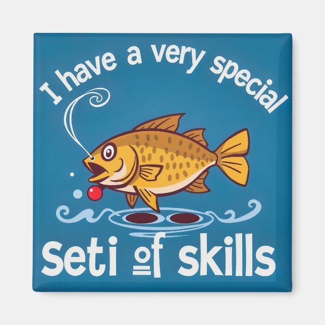 En fisk med unika färdigheter magnet (Framsidan)