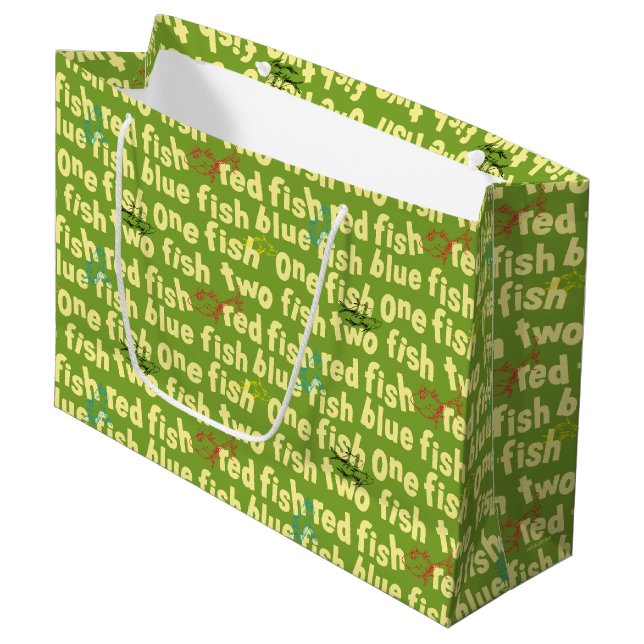 En fisk två fisk typografiskt mönster (Framsidan Vinklad)
