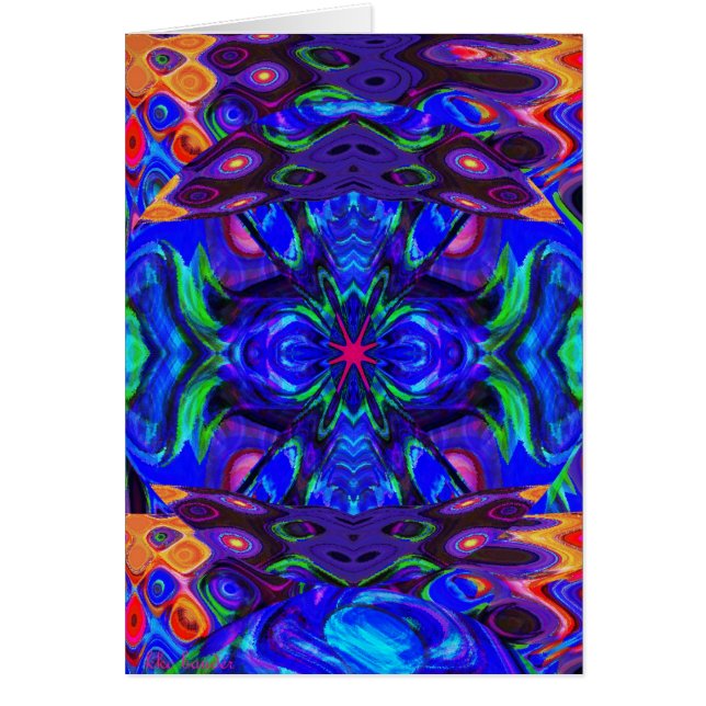 En fisk, två fiskar, blåfisk, blå fisk OBS kort (Framsidan)