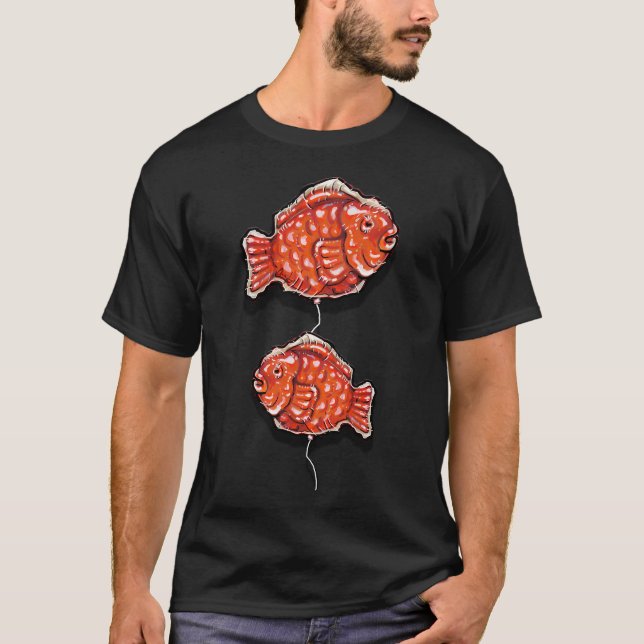 En fisk, två fiskar t shirt (Framsida)