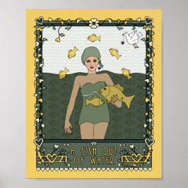 En fisk utanför Vatten_C_8x10 Poster