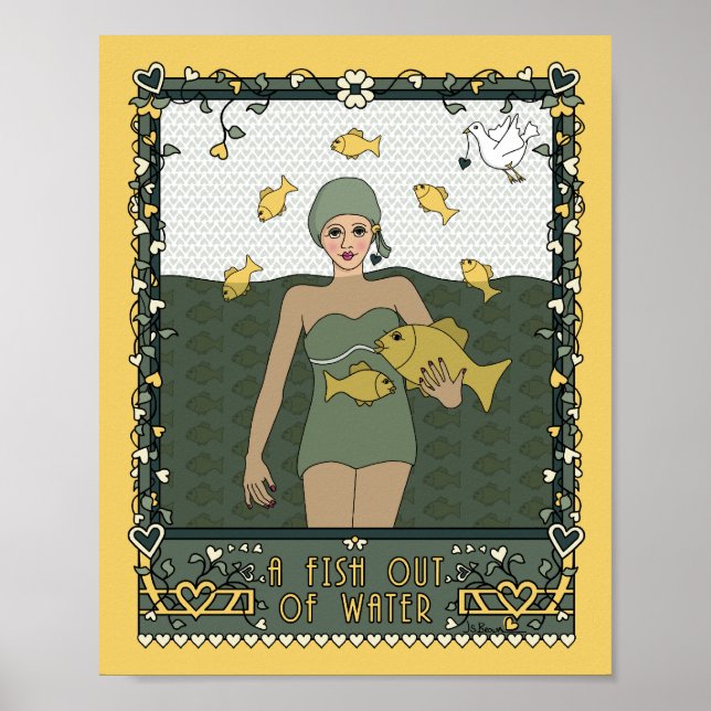 En fisk utanför Vatten_C_8x10 Poster (Framsidan)