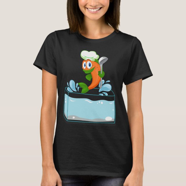 En fisk utkastad ur tanken t shirt (Framsida)
