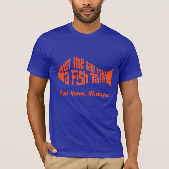 En fiskäljare anpassad tee shirt (Framsida)