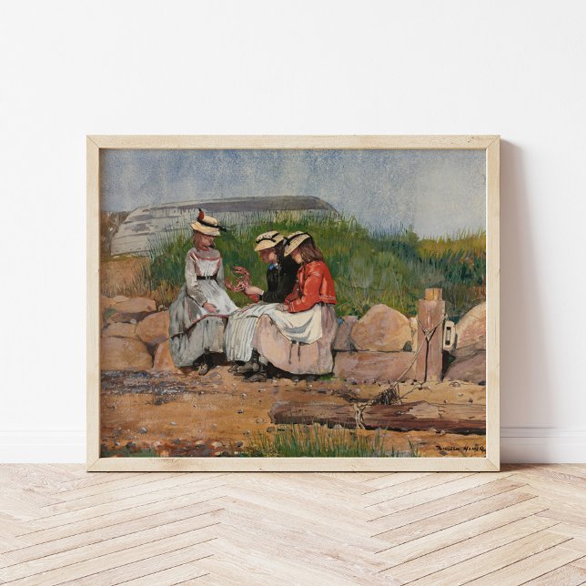 En fiskares dotter | Winslow Homer Poster (Skapare uppladdad)