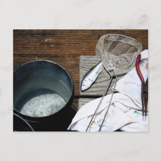 En fiskares fångst vykort