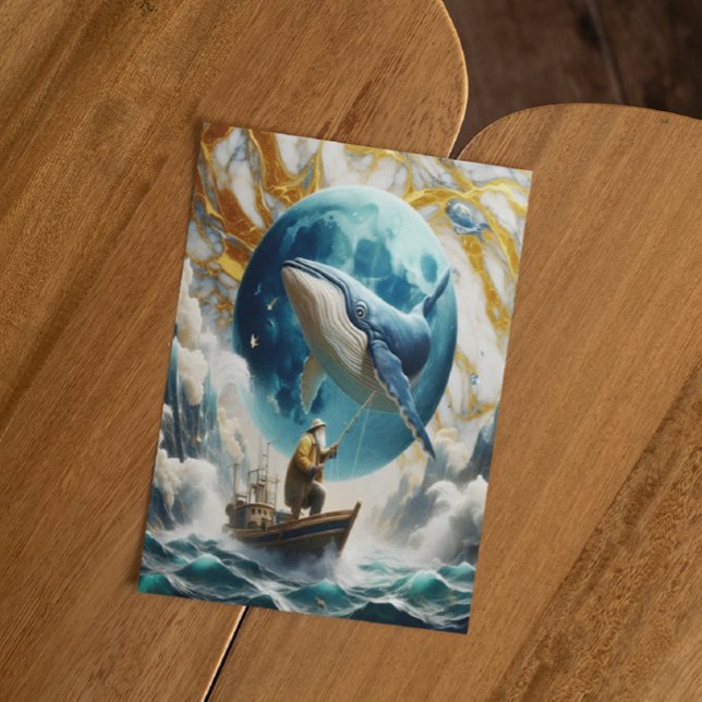 En Fiskares Kosmiska Fångst Vykort (Skapare uppladdad)