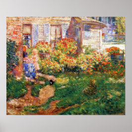 En fiskarstuga av Frederick Childe Hassam Poster