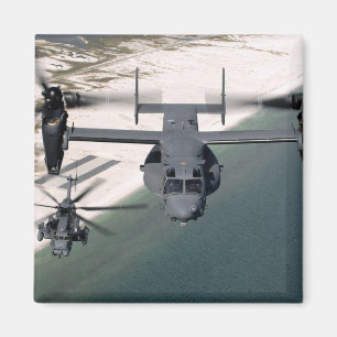 En fiskgjuse CV-22 och en MH-53 stenlägger Low Magnet