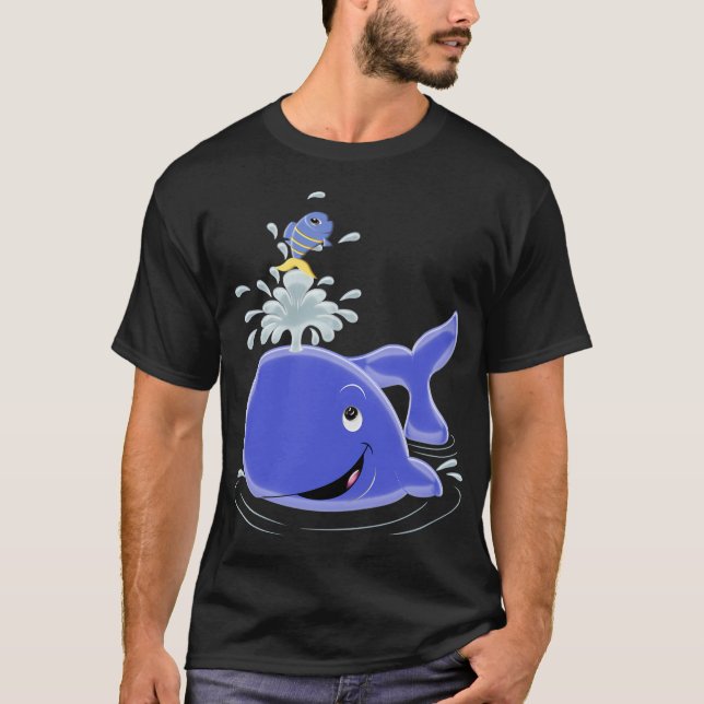En fisktig överraskning, magisk kul t shirt (Framsida)