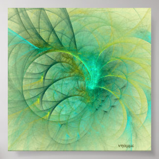 En fjäder i hatten (grönt) poster