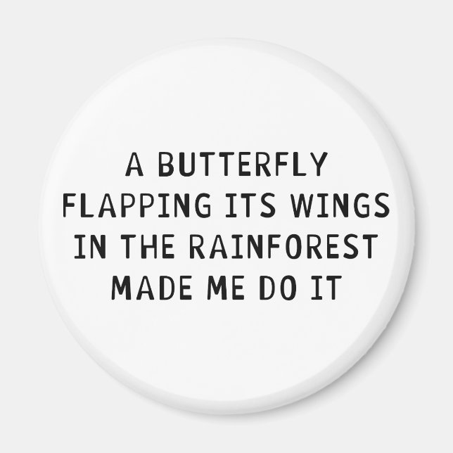 En fjäril Flapping Magnet (Framsidan)