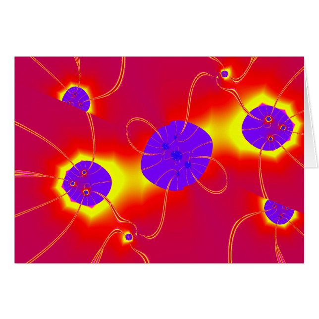 En fjärrvisning av sinnet hälsningskort (Framsidan Horizontal)