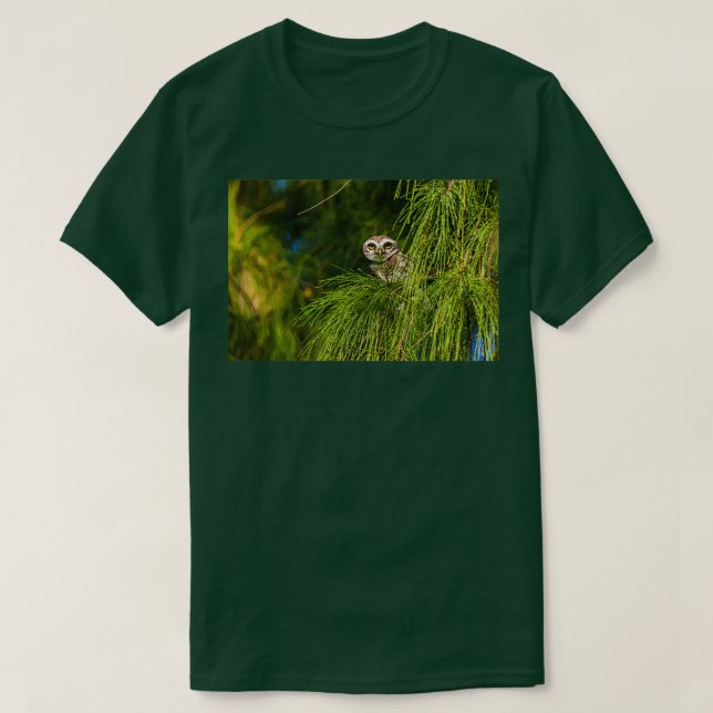 En fläckig Owlet Long T Shirt (Design framsida)