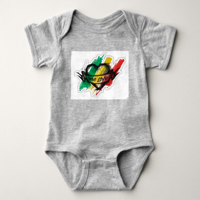 en flagga för grafitti för kärlekrastareggae t-shirt (Framsida)