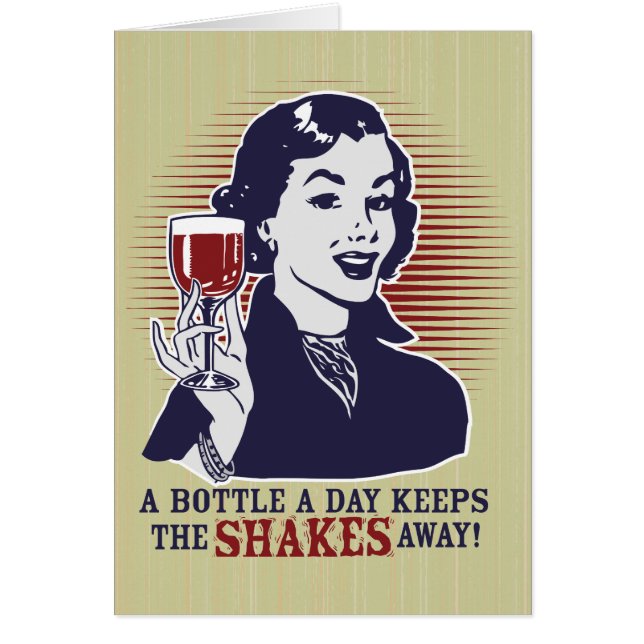 En flaska ett dagPersonalizable kort (Framsidan)