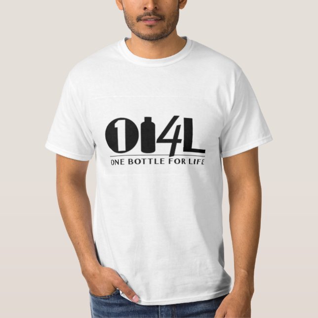 EN FLASKA FÖR LIV - symboler Tee Shirt (Framsida)