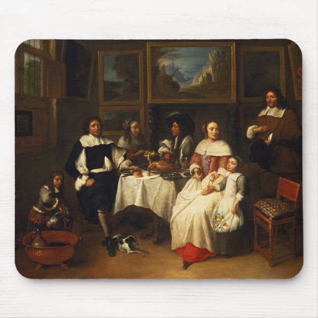 En Flemish familj på middagen Musmatta (Framsidan)