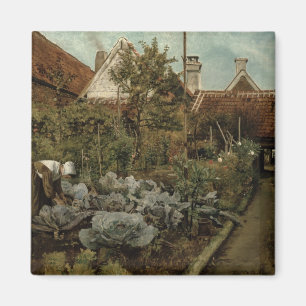En Flemish trädgård Magnet