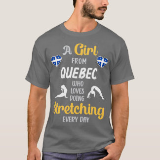 En flicka från Quebec som Kärlek gör retchering T Shirt
