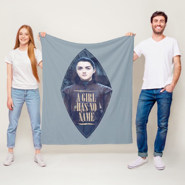 "En flicka har ingen Namn" Arya Stark Graphic Fleecefilt (På plats)