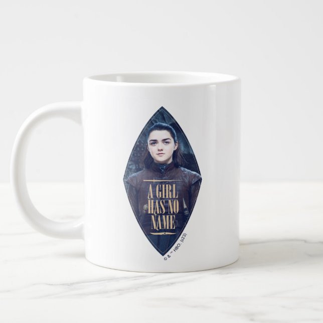 "En flicka har ingen Namn" Arya Stark Graphic Jumbo Mugg (Vänster)