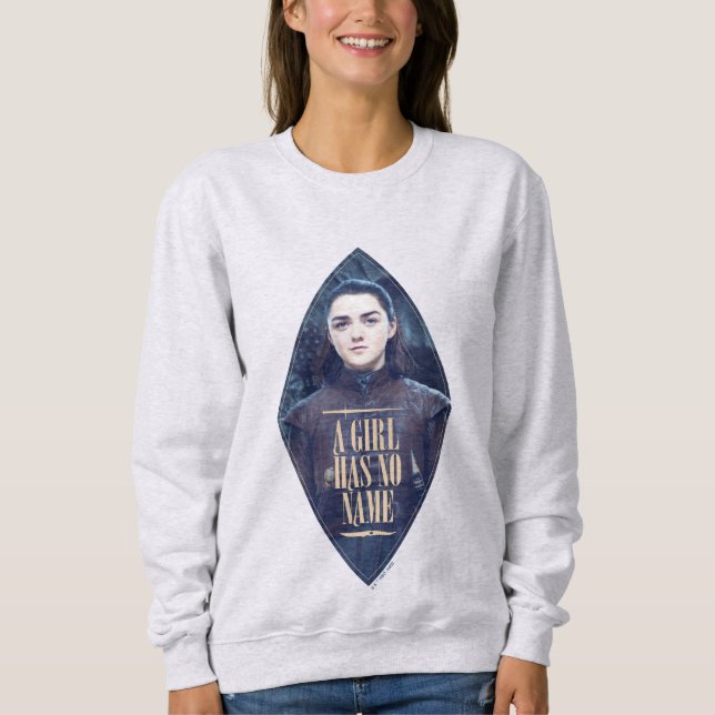 "En flicka har ingen Namn" Arya Stark Graphic T Shirt (Framsida)