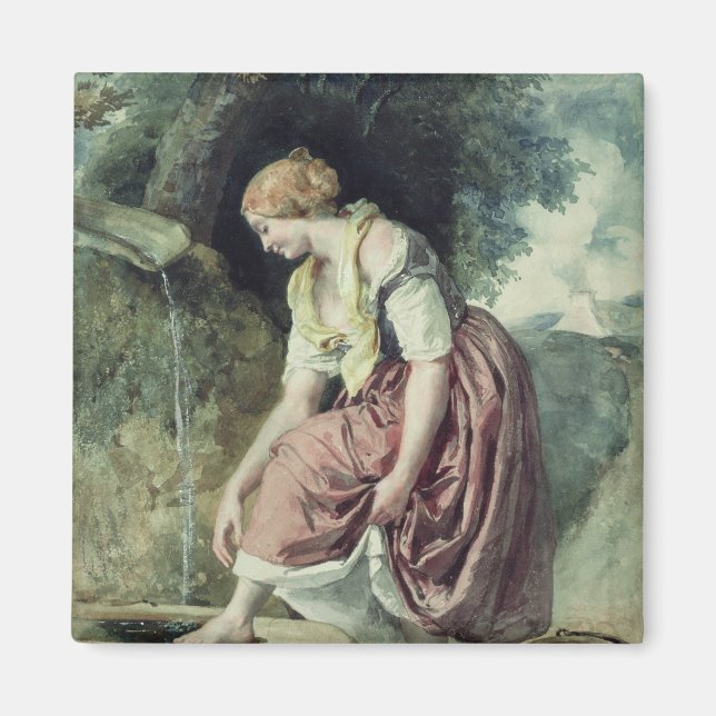 En flicka i en duit magnet (Framsidan)