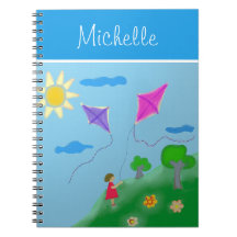 En flicka med drakar med namn