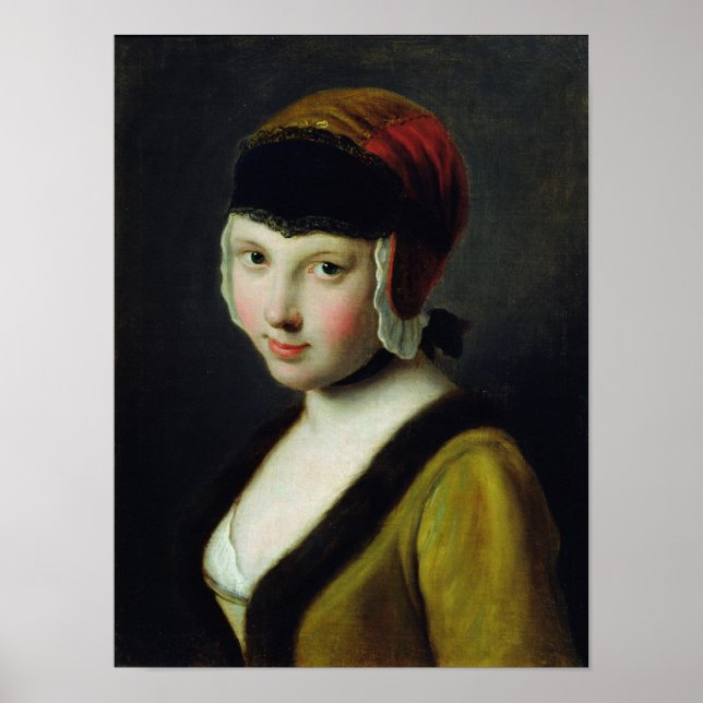 En flicka med en svart mask poster (Framsidan)