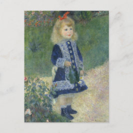 En flicka med en vaktare kan Renoir Vykort