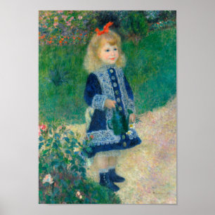 En flicka med en vaktburk poster
