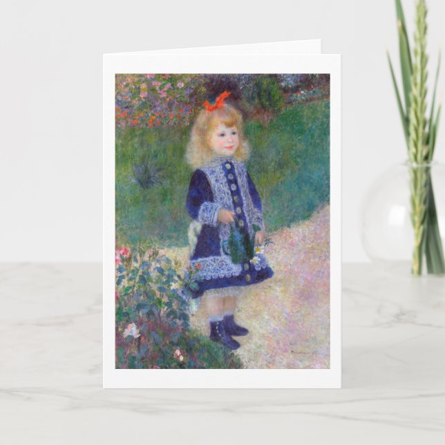 En flicka med en vaktburk, Renoir Kort (Framsida)