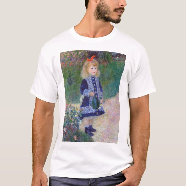 En flicka med en vaktburk, Renoir T Shirt (Framsida)