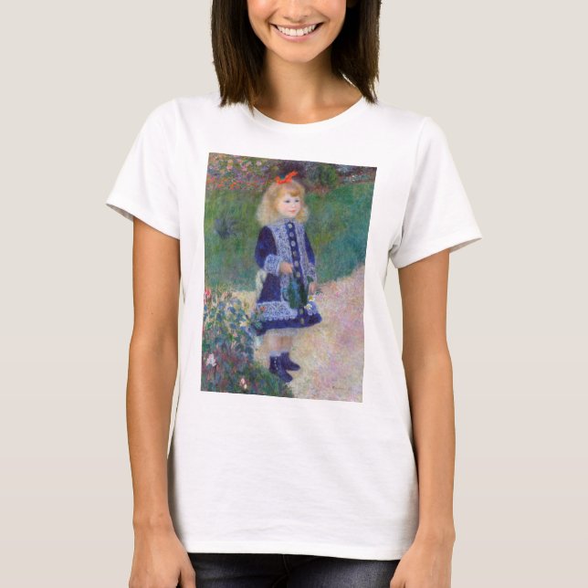 En flicka med en vaktburk, Renoir T Shirt (Framsida)