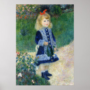 En flicka med en vattentåk från Auguste Renoir Poster