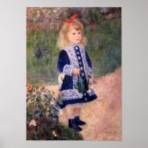 En flicka med en vattentäkt från Pierre Renoir Poster