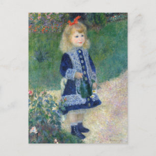 En flicka med en vattentät burk av Renoir... Vykort
