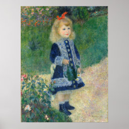 En flicka med en Watering Can av Auguste Renoir Poster