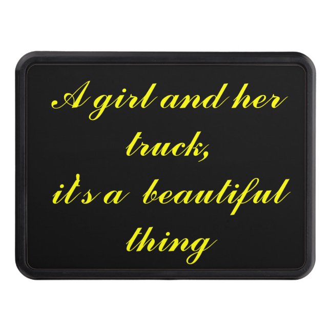 En flicka och henne härlig lastbil - skydd för dragkrok (Framsidan)