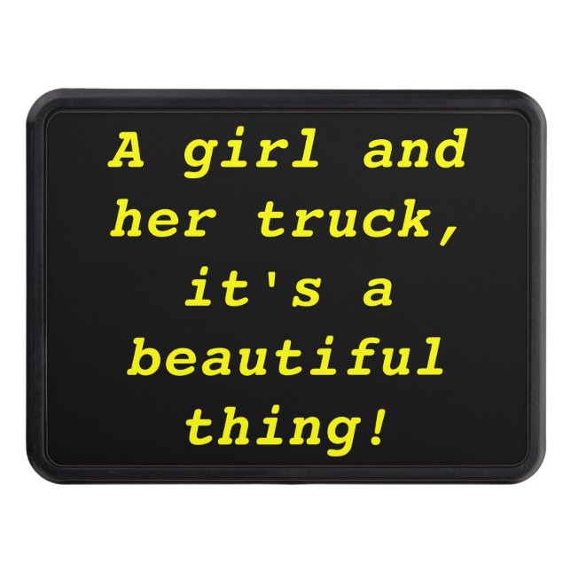 En flicka och henne lastbil - härlig sak skydd för dragkrok (Framsidan)