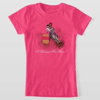 En flicka och hennes häst! t shirt