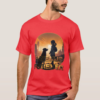 En flicka och hennes hund Vänner T Shirt