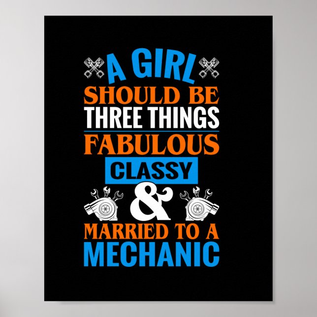 En flicka ska vara gift med Mechanic Poster (Framsidan)